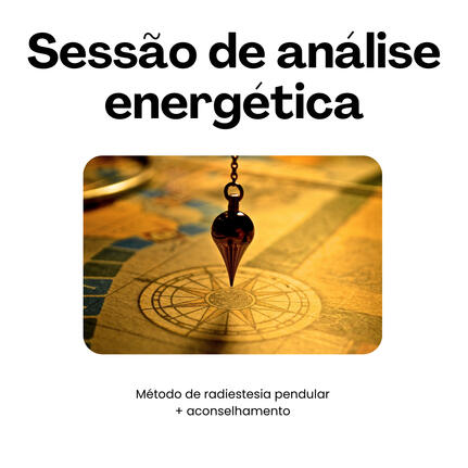 Sessão Análise Energética R$120,00